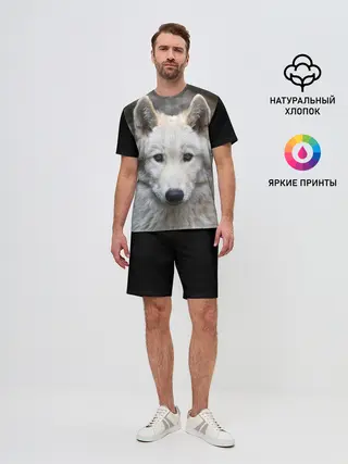 Мужской костюм с шортами / Волк