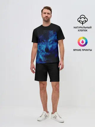 Мужской костюм с шортами / Волк Вселенная