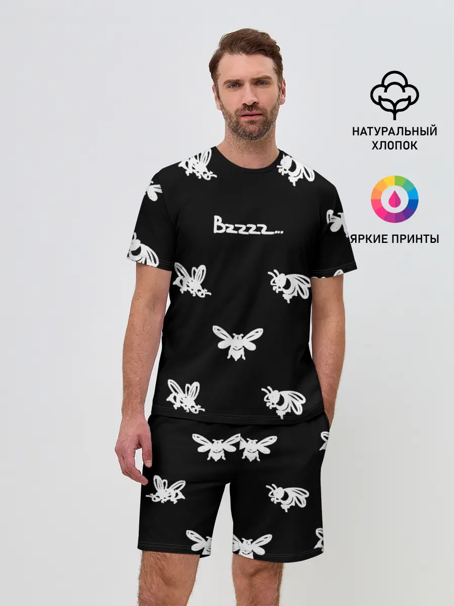 Мужской костюм с шортами / Пчёлки