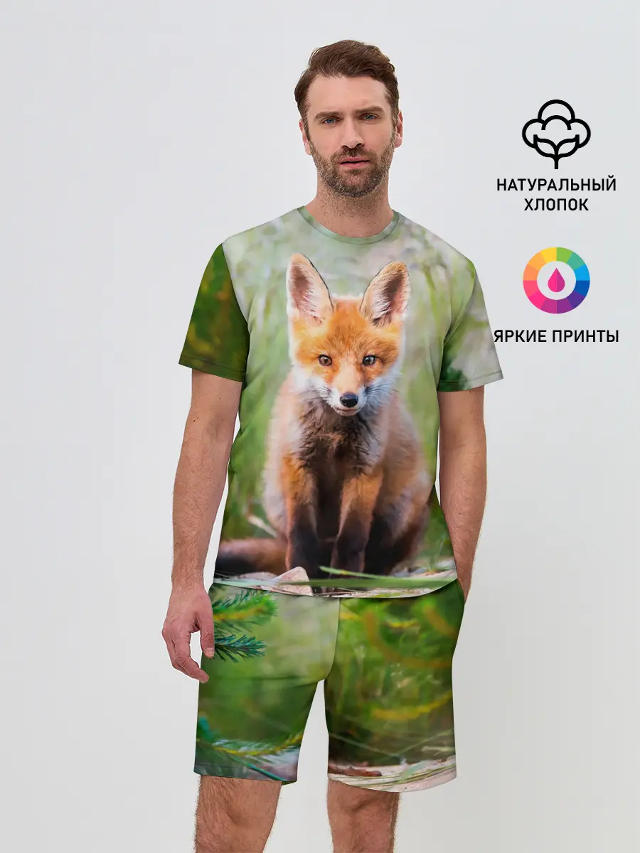 Мужской костюм с шортами / Лисичка
