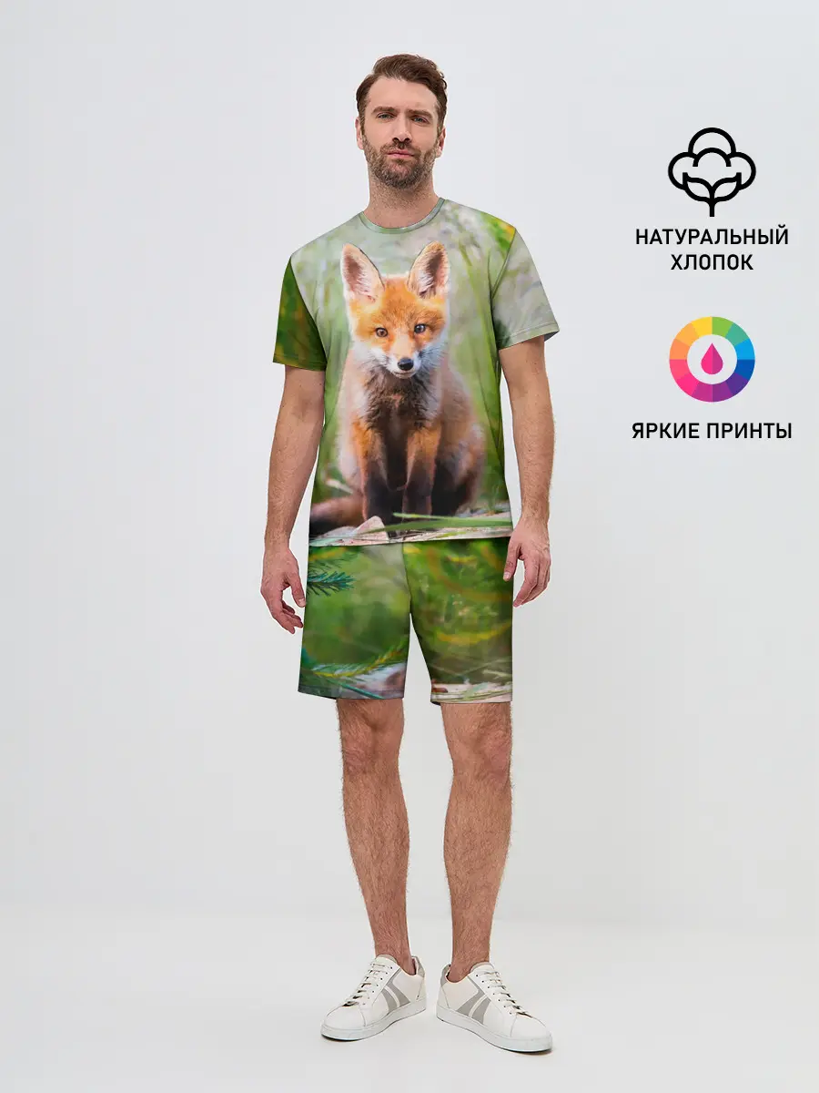 Мужской костюм с шортами / Лисичка