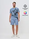 Мужской костюм с шортами / Улыбающийся кот
