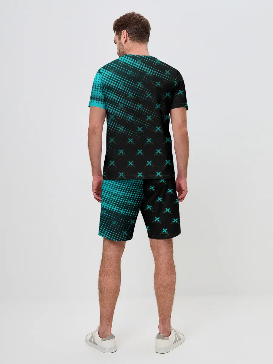 Мужской костюм с шортами / Minecraft