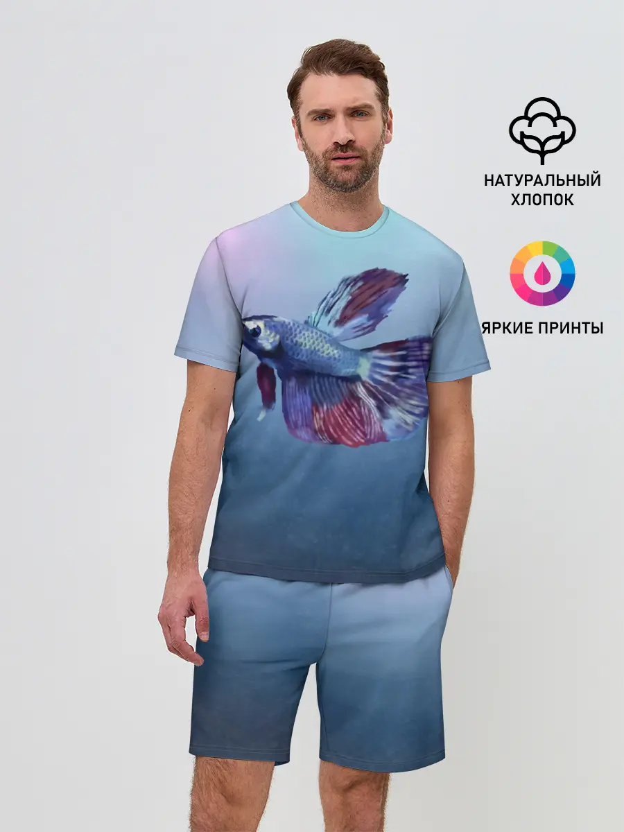 Мужской костюм с шортами / Рыбка