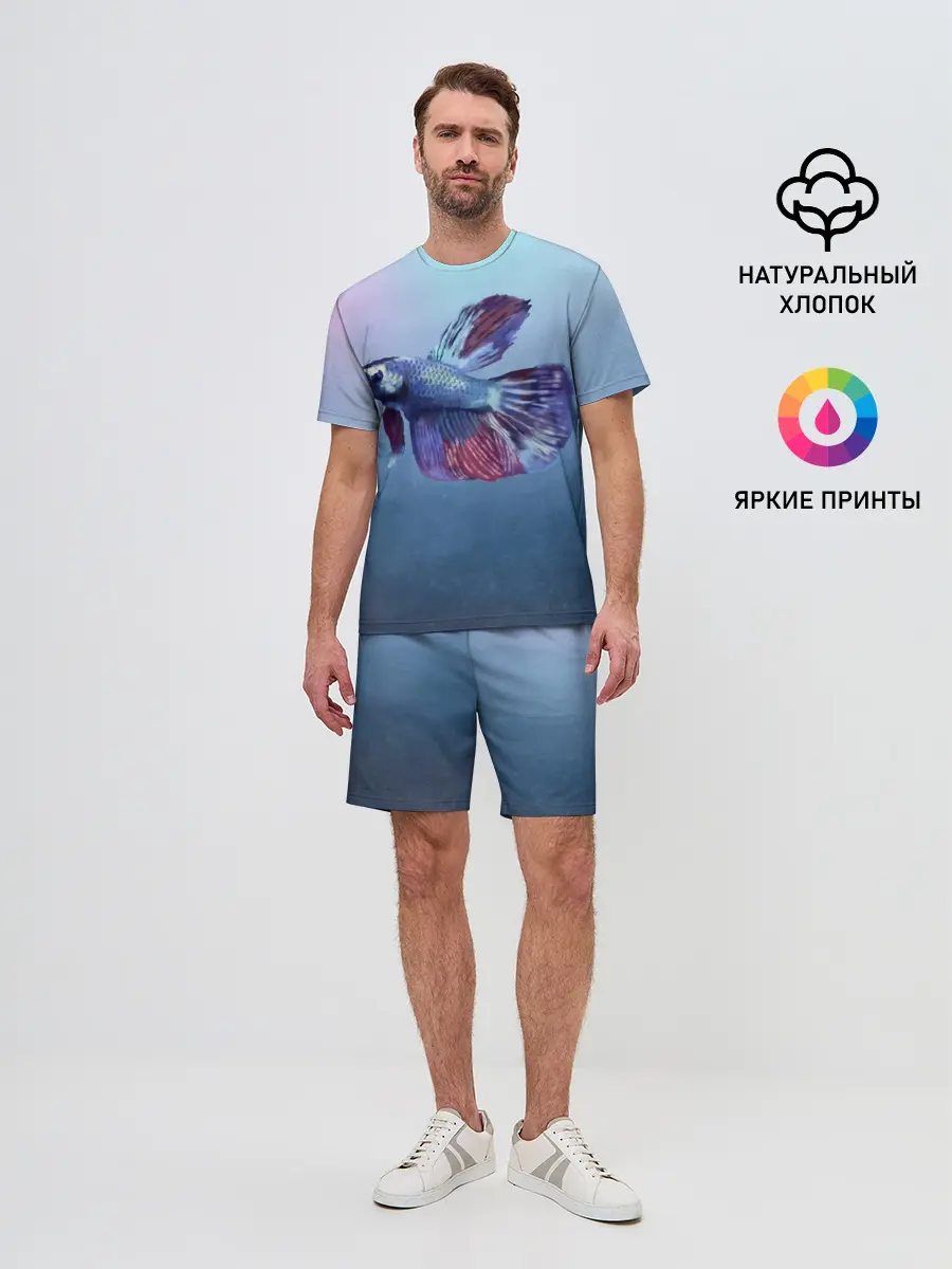 Мужской костюм с шортами / Рыбка