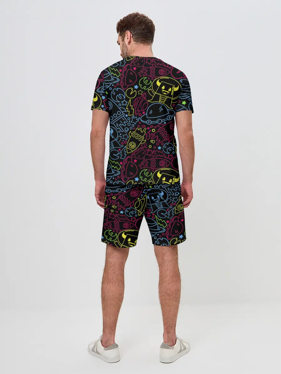 Мужской костюм с шортами / КОСМИЧЕСКИЙ НЕОН