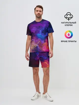 Мужской костюм с шортами / НЕОНОВЫЕ РАЗВОДЫ