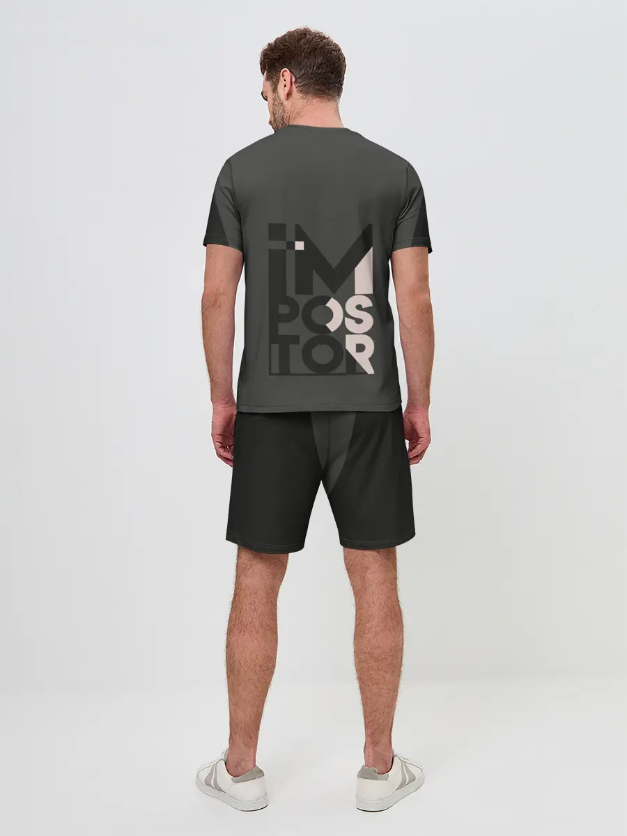 Мужской костюм с шортами / AMONG US | BLACK IMPOSTOR