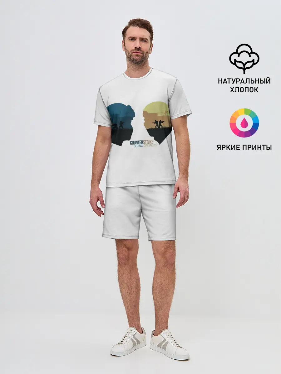 Мужской костюм с шортами / Counter strike