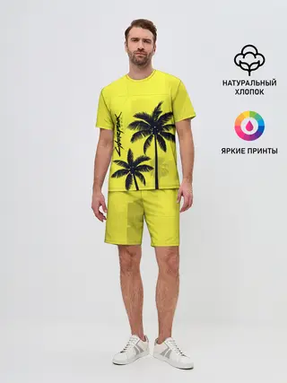 Мужской костюм с шортами / Cyberpunk 2077 - Пальмы