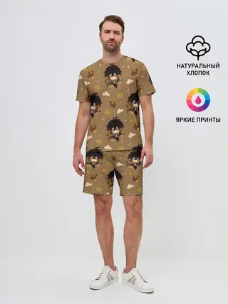 Мужской костюм с шортами / Чиби Чжун Ли