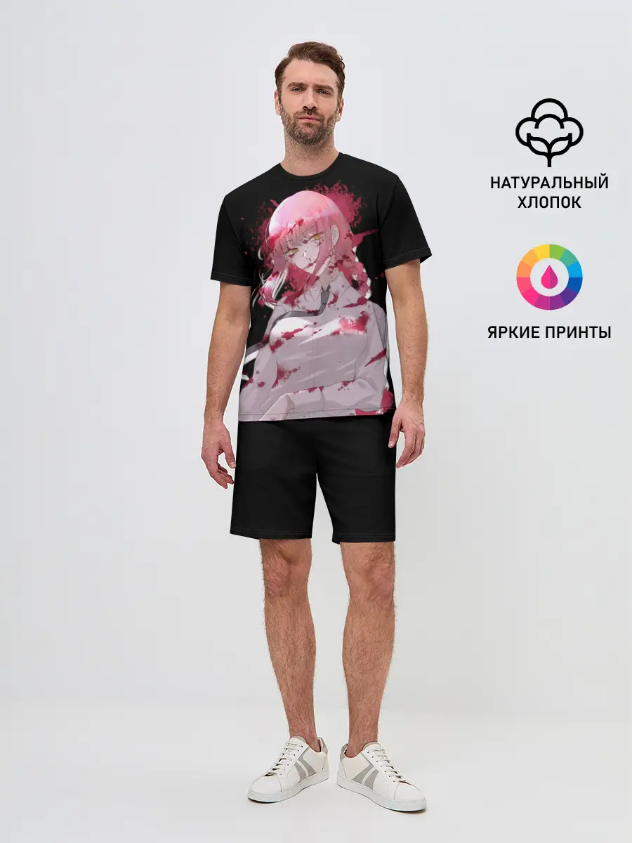 Мужской костюм с шортами / Makima Chainsaw Man