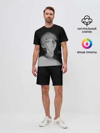 Мужской костюм с шортами / Makima Chainsaw Man 3D модель