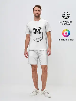 Мужской костюм с шортами / Панда В Кармане