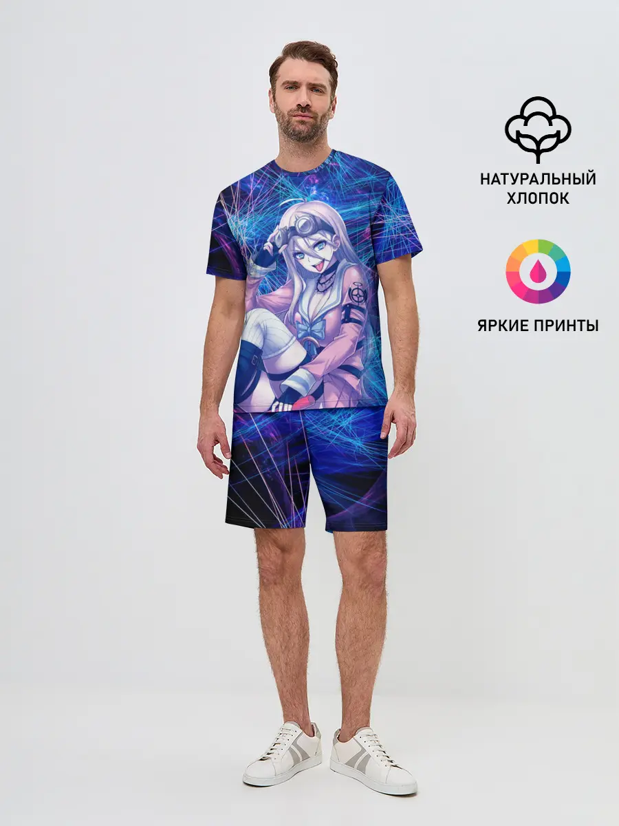 Мужской костюм с шортами / Danganronpa neon