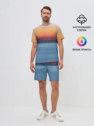 Мужской костюм с шортами / Рассвет на берегу