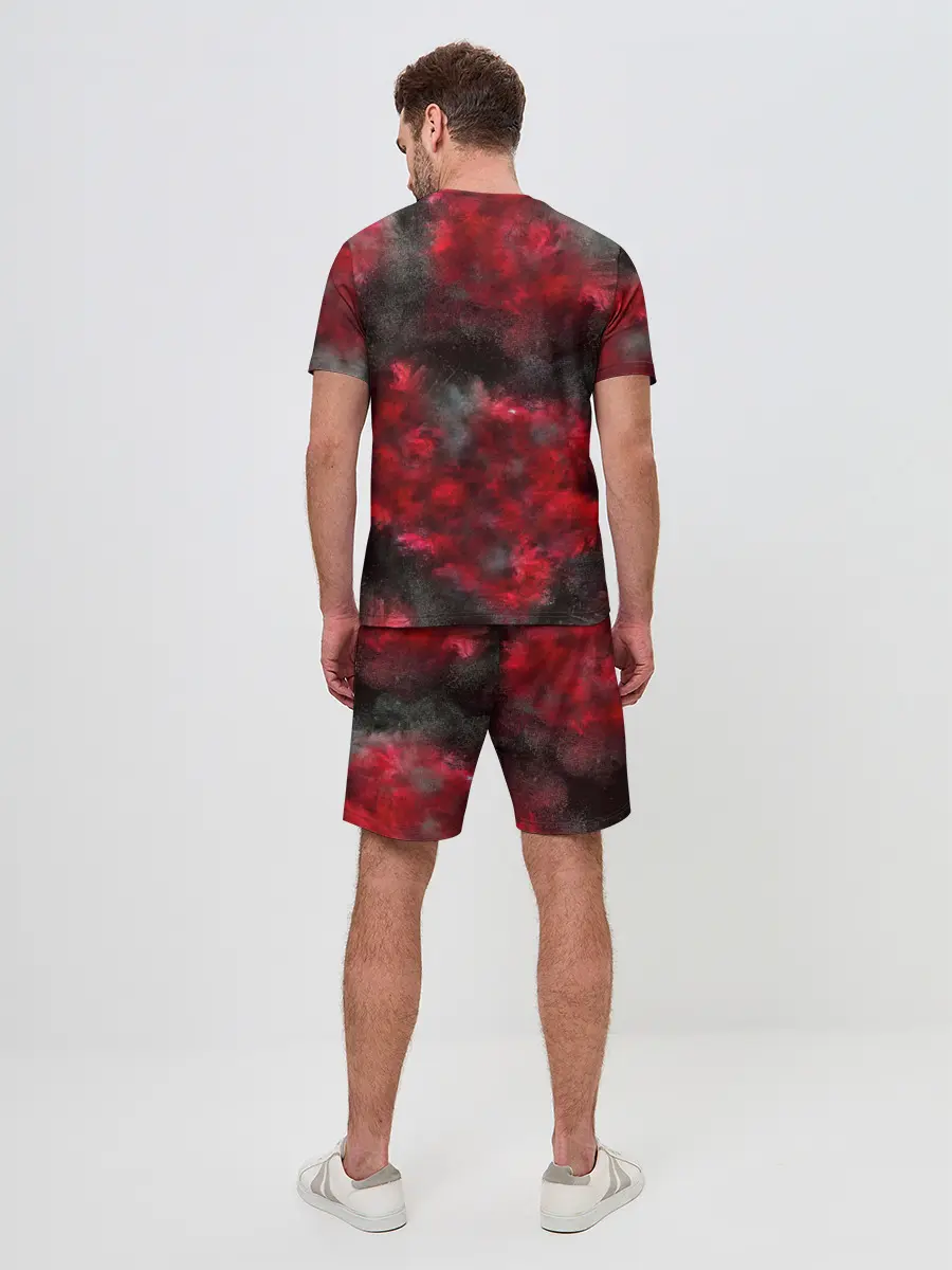 Мужской костюм с шортами / CS GO Red heat