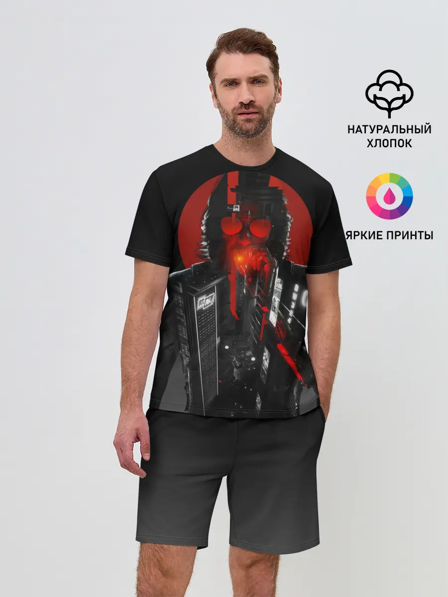 Мужской костюм с шортами / Cyberpunk 2077 | Джонни