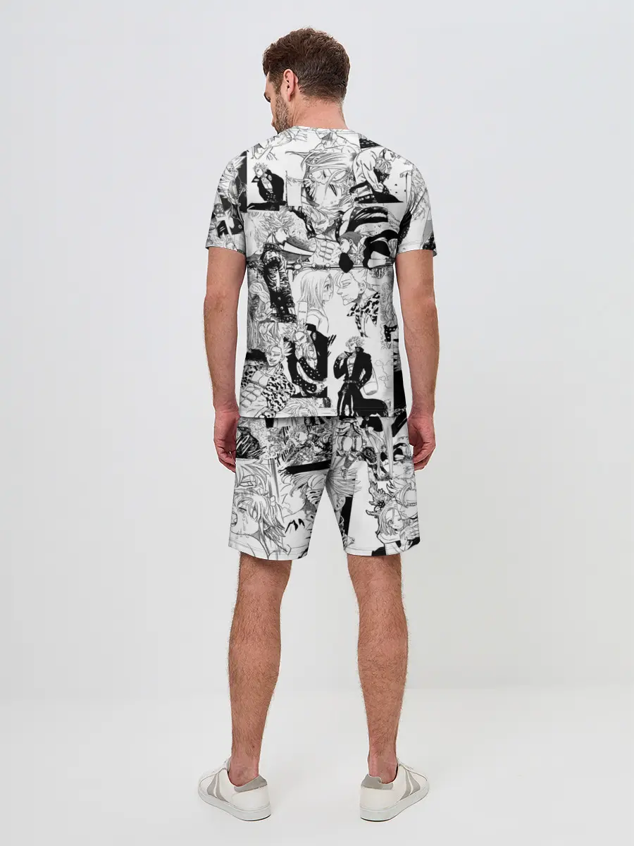 Мужской костюм с шортами / 7 СМЕРТНЫХ ГРЕХОВ. Манга-паттерн