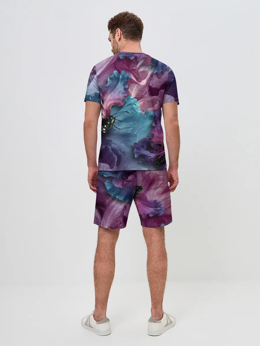 Мужской костюм с шортами / Цветы