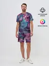 Мужской костюм с шортами / Цветы