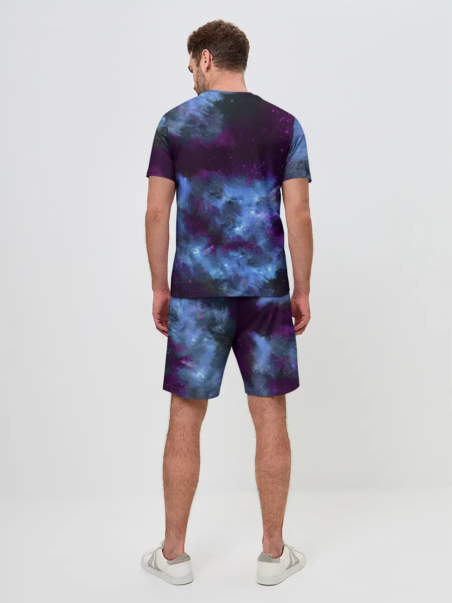 Мужской костюм с шортами / CS GO Blue smoke