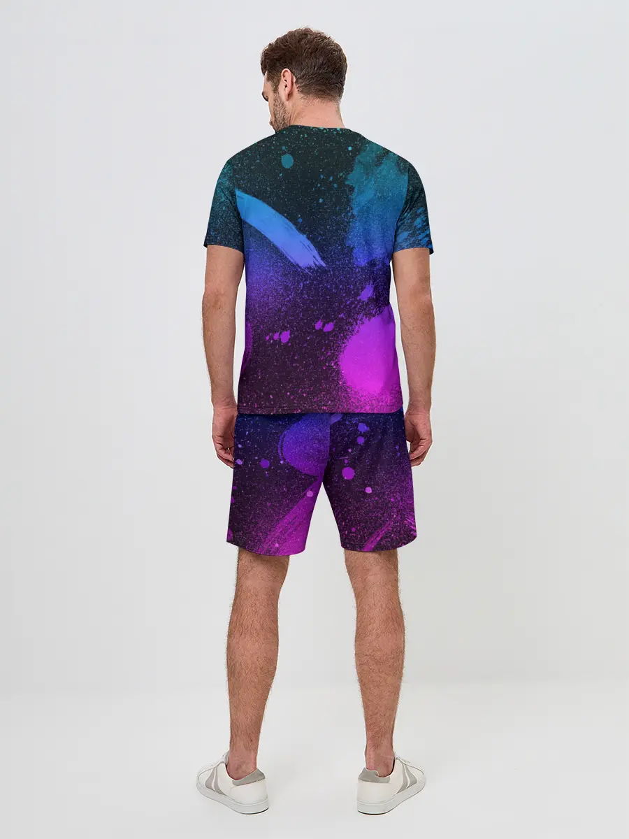 Мужской костюм с шортами / LAND ROVER NEON