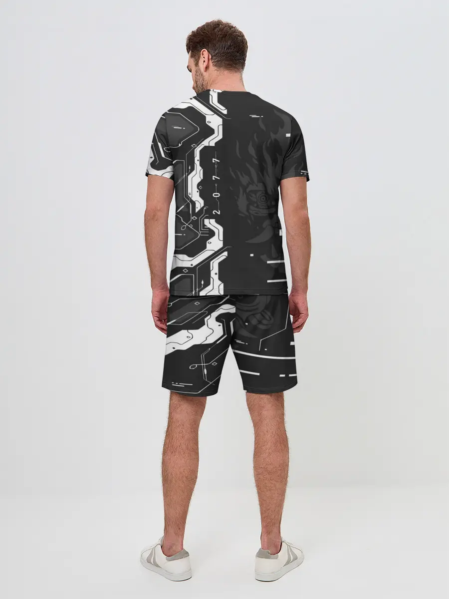 Мужской костюм с шортами / Cyberpunk 2077 Tech