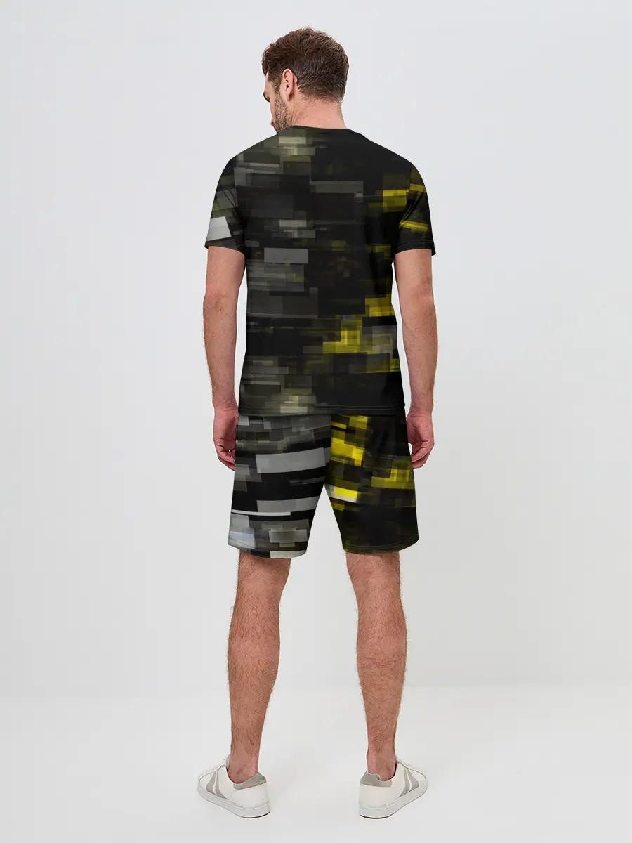 Мужской костюм с шортами / MILITECH камуфляж Cyberpunk 2077