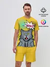 Мужской костюм с шортами / Pop Art Cat | Wow