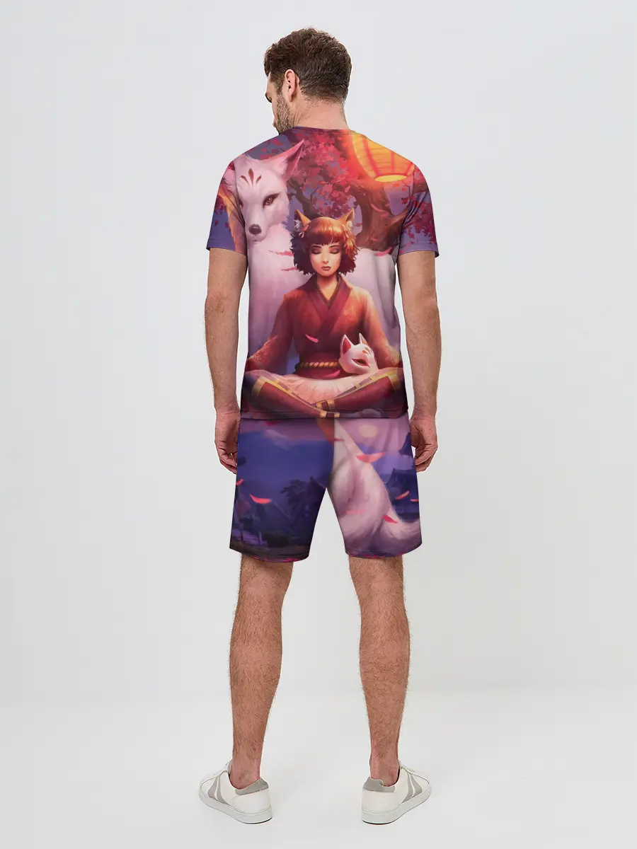 Мужской костюм с шортами / Девушка-лиса