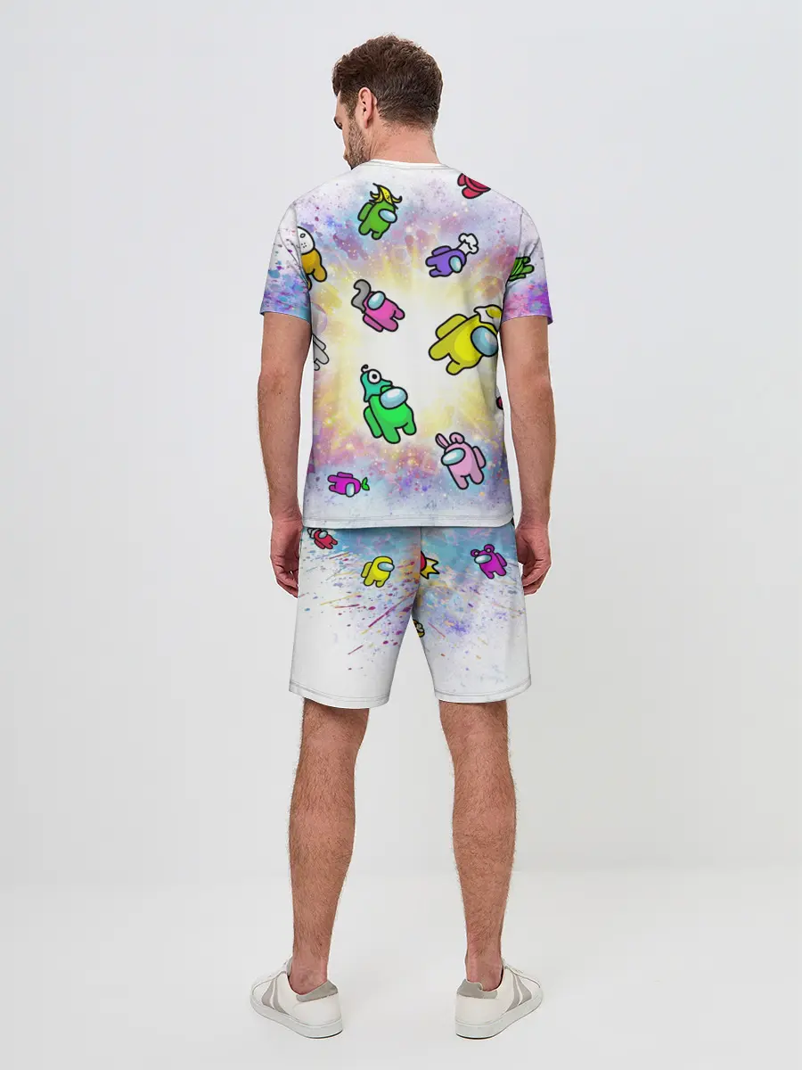 Мужской костюм с шортами / Among us space