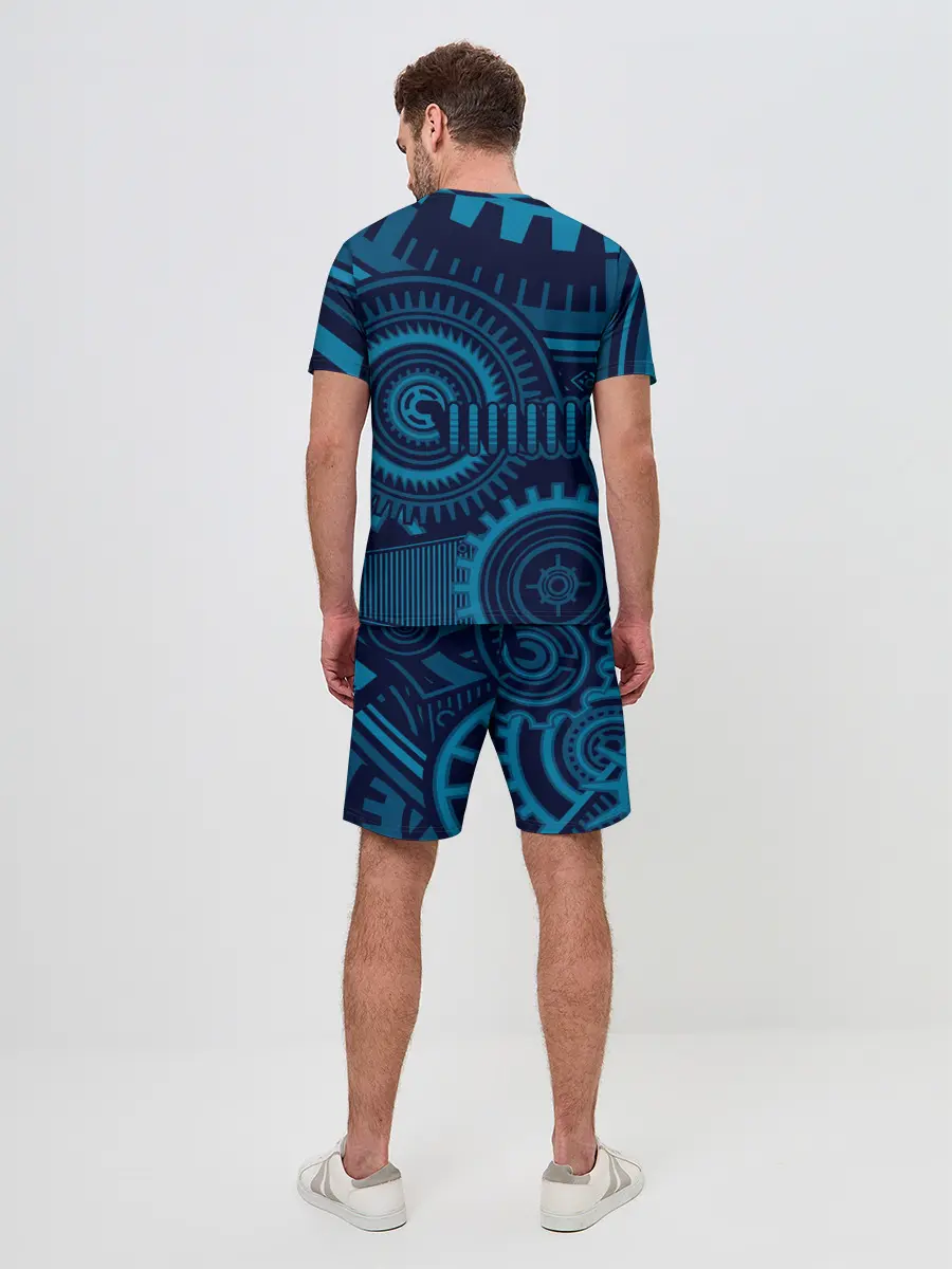 Мужской костюм с шортами / Steampunk Mechanic Blue