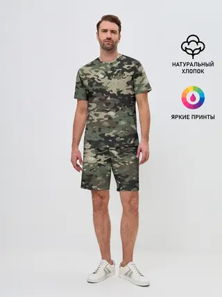 Мужской костюм с шортами / Камуфляж Land Rover