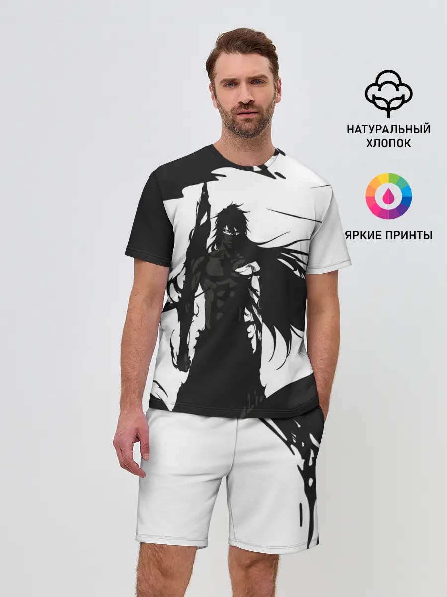 Мужской костюм с шортами / Bleach black & white