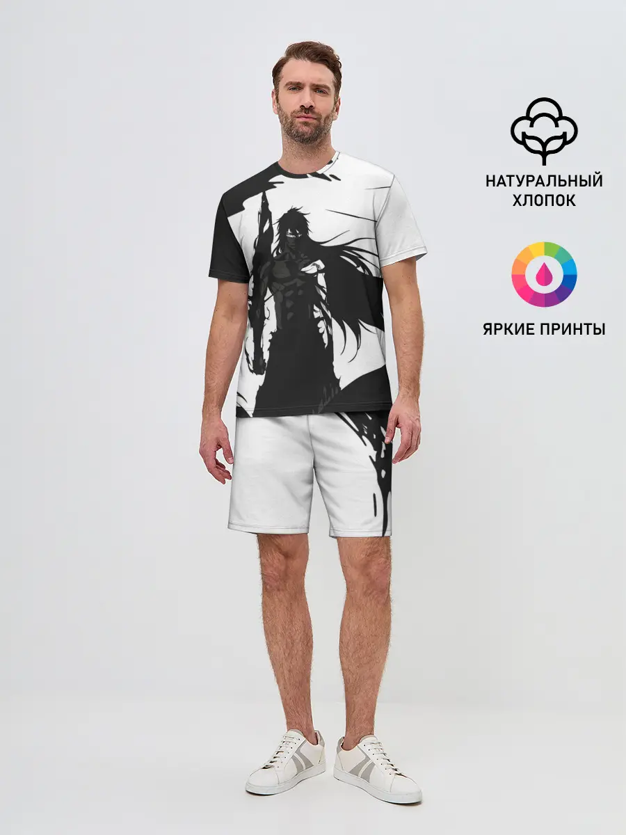 Мужской костюм с шортами / Bleach black & white