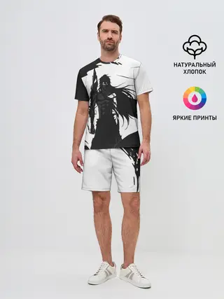 Мужской костюм с шортами / Bleach black & white