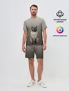 Мужской костюм с шортами / Сиамский кот голубые глаза