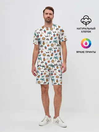 Мужской костюм с шортами / Летний паттерн