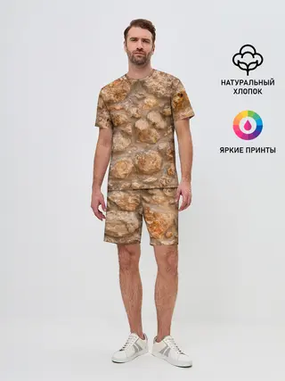 Мужской костюм с шортами / Камни