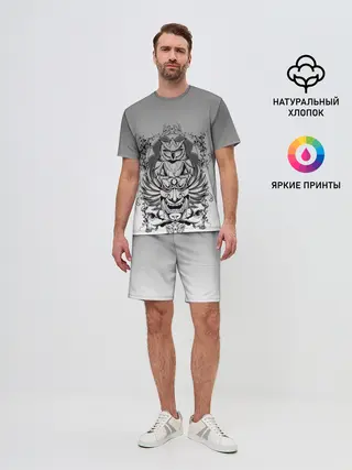 Мужской костюм с шортами / маска сова смерть череп