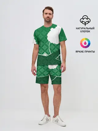 Мужской костюм с шортами / Дерево