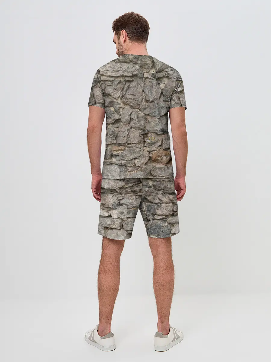 Мужской костюм с шортами / Сломанная стена