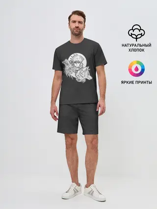 Мужской костюм с шортами / Megumi с волком