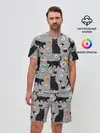 Мужской костюм с шортами / Котики и Суши