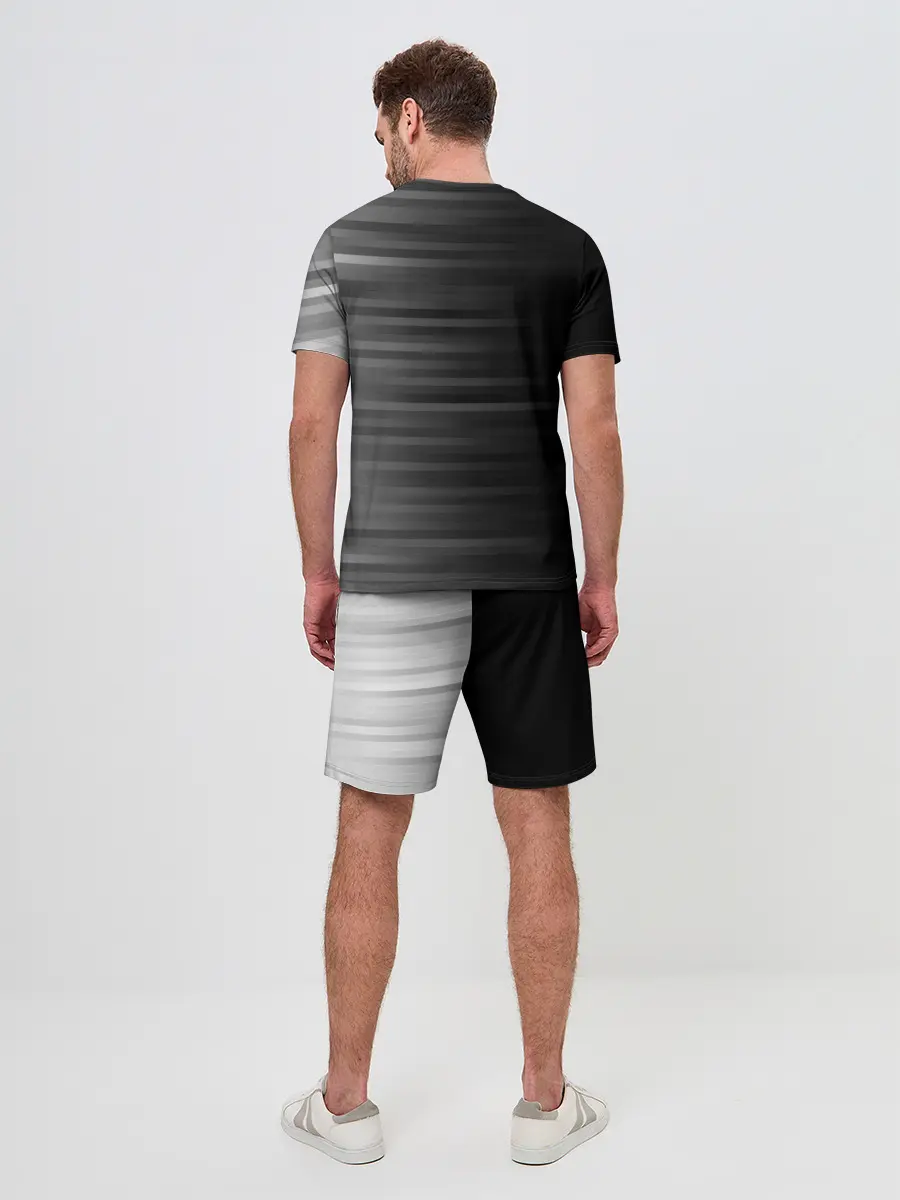 Мужской костюм с шортами / Cyberpunk 2077 WE HAVE A CITY TO BURN!