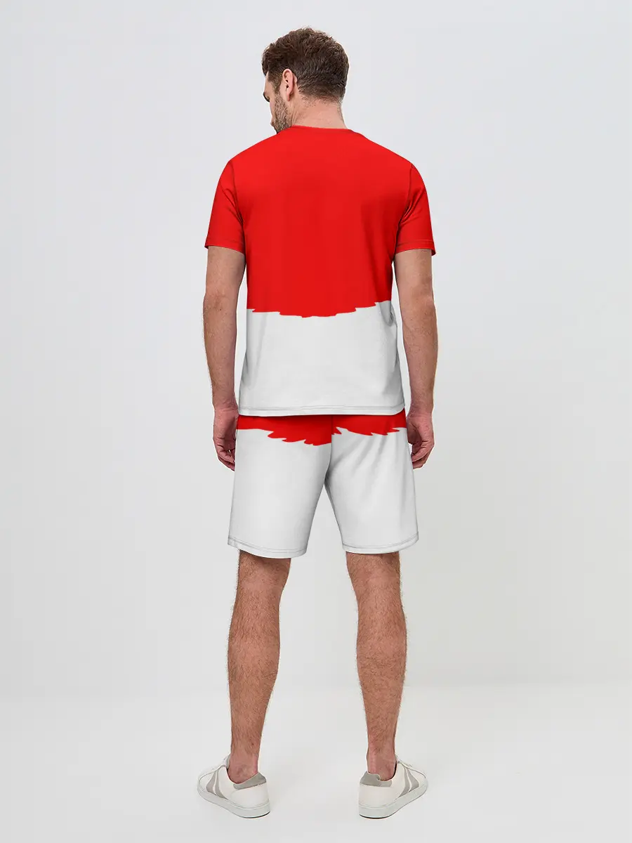 Мужской костюм с шортами / многоголовый v love