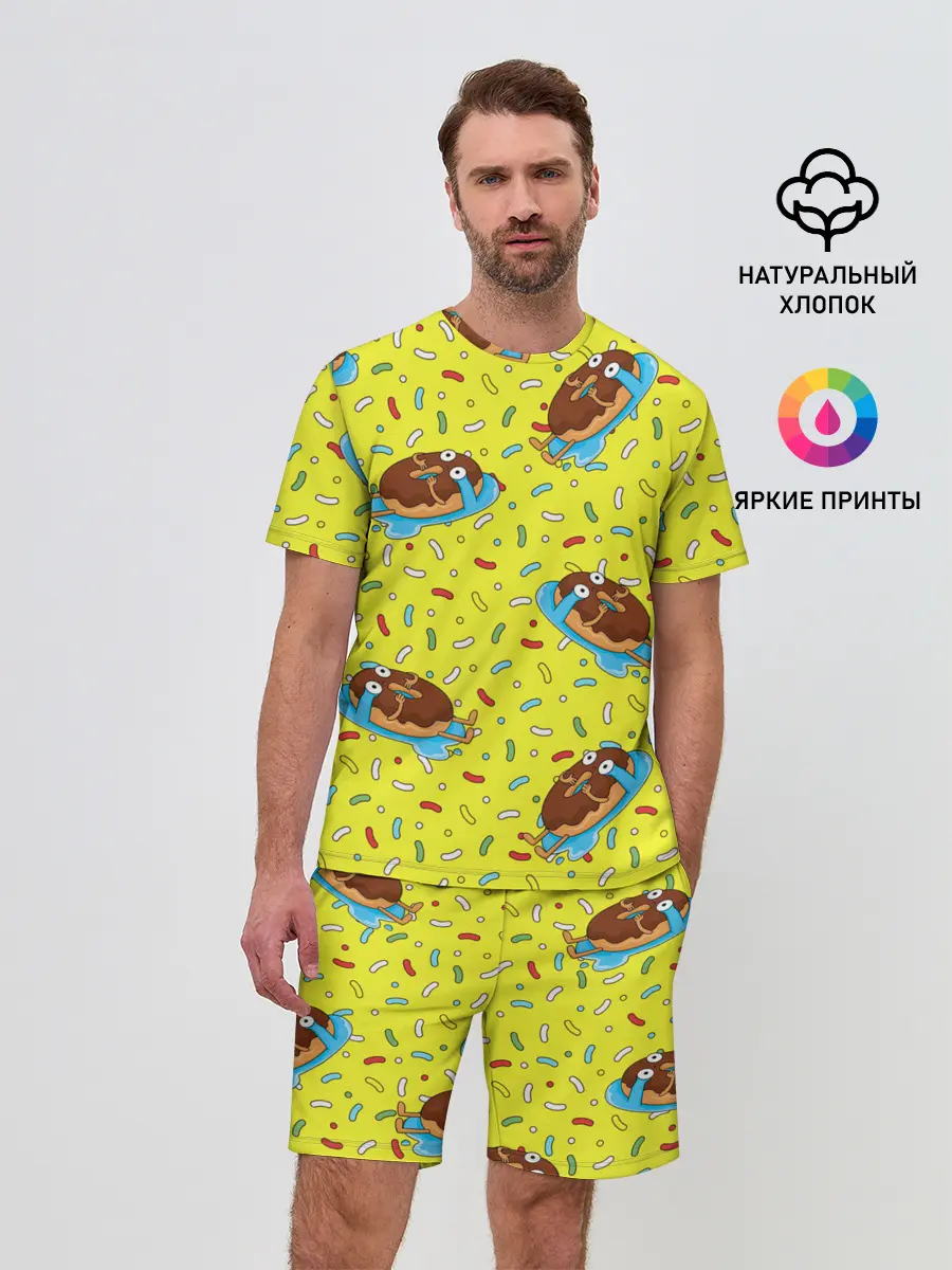 Мужской костюм с шортами / Плачущий пончик