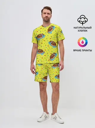 Мужской костюм с шортами / Плачущий пончик