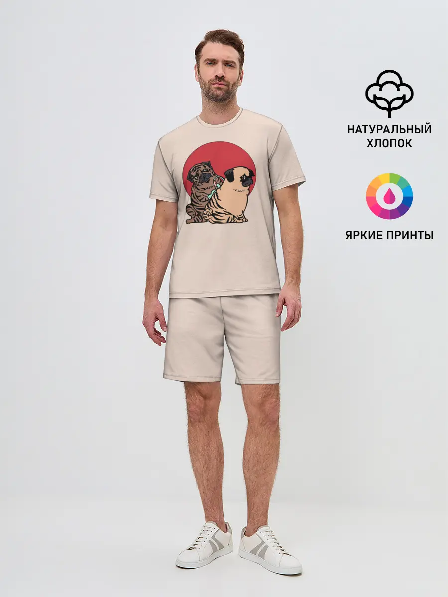 Мужской костюм с шортами / Мопсы | Тату мастер